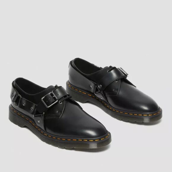 Dr Martens Henree  Mens Shoes Black Polished Smooth Leather Buckle Derby US 6 main image 6